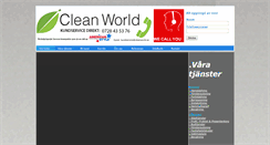 Desktop Screenshot of cleanworld.se